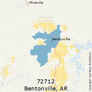 Bentonville Zip Code Areas
